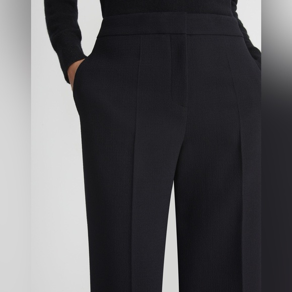Lafayette 148 Wool Nouveau Crepe Dalton Pant 20W Black Excellent Condition - Picture 3 of 9
